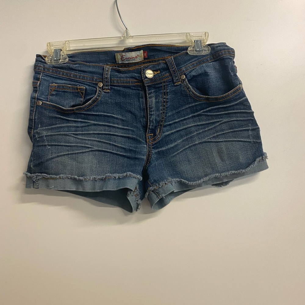 Women’s junior denim jean short shorts